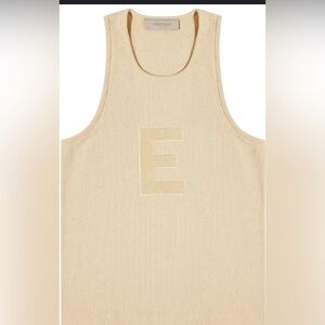 Fear of God Essentials Waffle Tank Sand MEDIUM NWT balletcore street rare